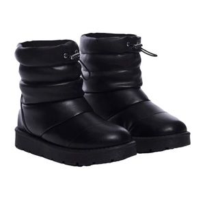 Bamboo Black Dark Let's Talk Soon Puffer Moon Boots